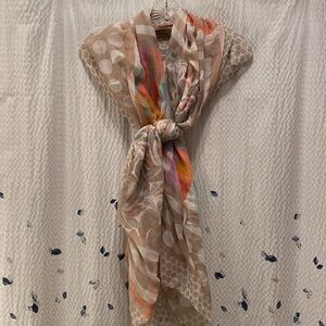 Multicolor Patterned Women's Scarf/Wrap